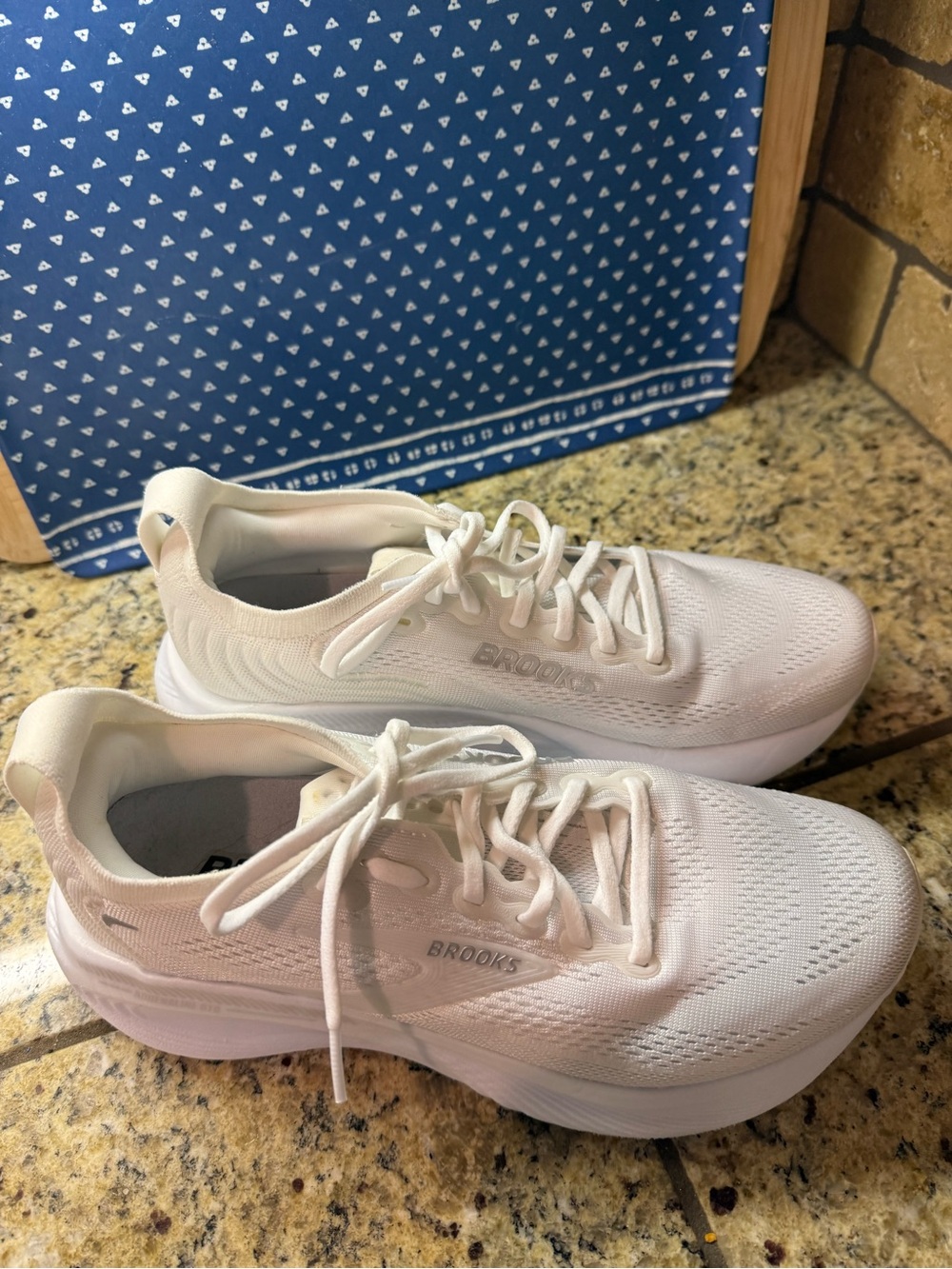 Brooks Women's White Athletic Running Sneakers - Picture 5 of 8